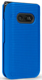 Grid Texture Case Slim Hard Shell Cover for LG Wine 2 LTE Flip Phone (LM-Y120)