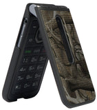Grid Texture Case Slim Hard Shell Cover for LG Wine 2 LTE Flip Phone (LM-Y120)