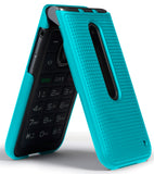 Grid Texture Case Slim Hard Shell Cover for LG Classic Flip Phone (L125DL)