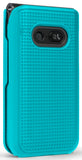 Grid Texture Case Slim Hard Shell Cover for LG Classic Flip Phone (L125DL)