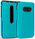Grid Texture Case Slim Hard Shell Cover for LG Classic Flip Phone (L125DL)