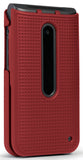 Grid Texture Case Slim Hard Shell Cover for LG Wine 2 LTE Flip Phone (LM-Y120)