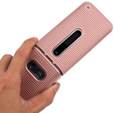 Grid Texture Case Slim Hard Shell Cover for LG Classic Flip Phone (L125DL)