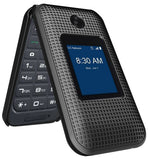 Grid Case Hard Shell Cover and Belt Clip Holster for Link II Flip Phone, Link 2