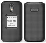 Grid Texture Case Slim Hard Shell Cover for Lively Jitterbug Flip 2 Phone, Flip2