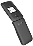 Grid Texture Case Slim Hard Shell Cover for Lively Jitterbug Flip 2 Phone, Flip2