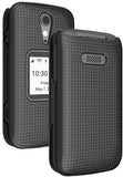 Grid Texture Case Slim Hard Shell Cover for Lively Jitterbug Flip 2 Phone, Flip2