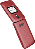 Grid Texture Case Slim Hard Shell Cover for Lively Jitterbug Flip 2 Phone, Flip2