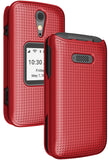 Grid Texture Case Slim Hard Shell Cover for Lively Jitterbug Flip 2 Phone, Flip2