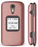 Grid Texture Case Slim Hard Shell Cover for Lively Jitterbug Flip 2 Phone, Flip2