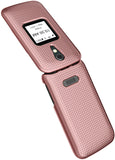 Grid Texture Case Slim Hard Shell Cover for Lively Jitterbug Flip 2 Phone, Flip2