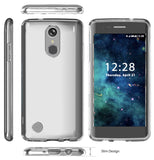 CLEAR TRANSPARENT FLEX GEL TPU SKIN CASE COVER FOR LG ARISTO, FORTUNE, PHOENIX-3