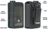 Black Leather Case with Belt Clip Screen Cover for Medtronic MiniMed 780G 770G