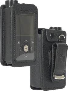 Black Leather Case with Belt Clip Screen Cover for Medtronic MiniMed 780G 770G