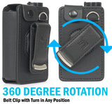 Black Leather Case with Belt Clip Screen Cover for Medtronic MiniMed 780G 770G
