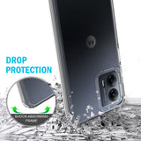 AquaFlex Transparent Anti-Shock Clear Case Cover for Motorola Moto G 5G 2023