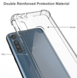 AquaFlex Transparent Anti-Shock Clear Case Slim Cover for Motorola Moto G8 Power