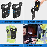 Magnetic Mount for Vest Shirt Uniform for Body Camera, Phone Clip, Walkie Talkie