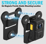Magnetic Mount for Vest Shirt Uniform for Body Camera, Phone Clip, Walkie Talkie