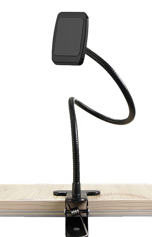 Magnetic Universal Clip Mount Phone Holder Long Flex Neck on Desk Table Counter