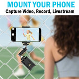 Combo Fence & Magnetic Post Mount for Gamechanger, Cell Phone, Mevo Start, GoPro