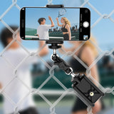 EZ Fence Mount for Gamechanger Cell Phone, iPhone, GoPro, Mevo - Straps Included