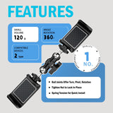 EZ Fence Mount for Gamechanger Cell Phone, iPhone, GoPro, Mevo - Straps Included