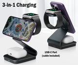 Desktop Mount Charger for Apple Watch, iPhone, Airpods (Compatible with Magsafe)