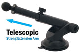 Telescopic Extension Car Mount with XL Phone Holder for Dashboard, Windshield