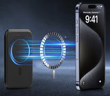 Leather Wallet RFID Card Holder Stand for iPhone (Compatible with Magsafe Case)