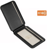Leather Wallet RFID Card Holder Stand for iPhone (Compatible with Magsafe Case)