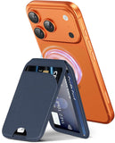 Leather Wallet RFID Card Holder Stand for iPhone (Compatible with Magsafe Case)