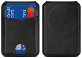 Leather Wallet RFID Credit Card ID Holder for iPhone Compatible w/ Magsafe Case