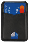 Leather Wallet RFID Credit Card ID Holder for iPhone Compatible w/ Magsafe Case
