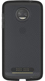 Tech21 Black Smoke EVO Check Case + PureGear Tempered Glass for Moto Z2 Force