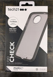 Tech21 Black Smoke EVO Check Case + PureGear Tempered Glass for Moto Z2 Force