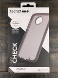 Tech21 Black Smoke EVO Check Anti-Shock Case TPU Cover for Motorola Moto Z2 Play