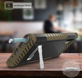 Rugged Tri-Shield Case Cover Kickstand Lanyard Strap for Galaxy Note 10 Plus