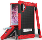 Rugged Tri-Shield Case Cover Kickstand Lanyard Strap for Galaxy Note 10 Plus