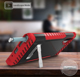 Rugged Tri-Shield Case Cover Kickstand Lanyard Strap for Galaxy Note 10 Plus