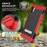 Rugged Tri-Shield Case Cover Kickstand Lanyard Strap for Galaxy Note 10 Plus