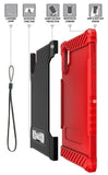 Rugged Tri-Shield Case Cover Kickstand Lanyard Strap for Galaxy Note 10 Plus