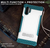 Rugged Tri-Shield Case Cover Kickstand Lanyard Strap for Galaxy Note 10 Plus