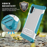 Rugged Tri-Shield Case Cover Kickstand Lanyard Strap for Galaxy Note 10 Plus
