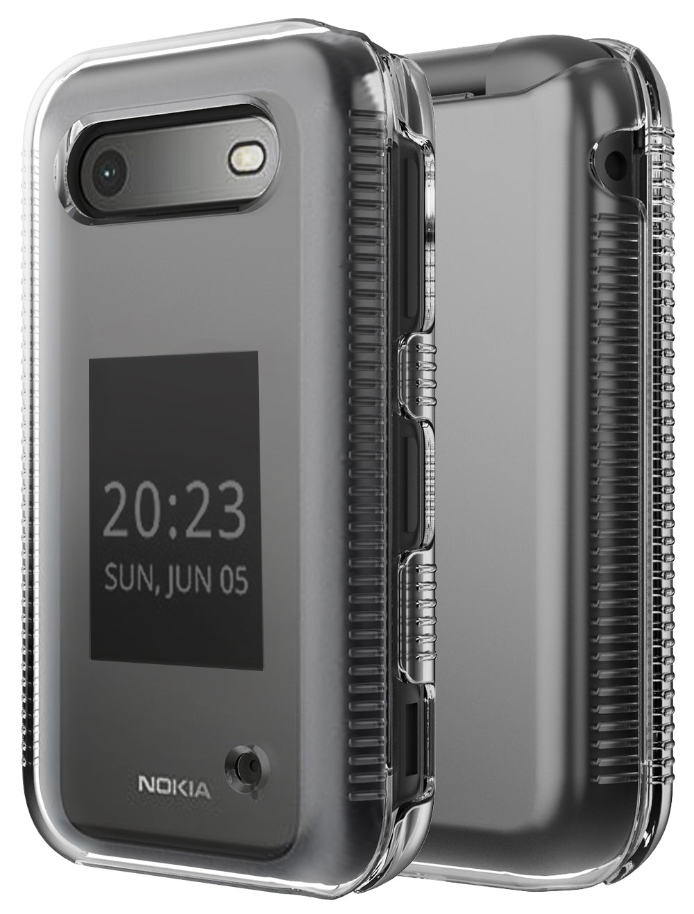 Transparent Clear Case Hard Shell Screen Cover for Nokia 2760 2780 Flip Phone Transparent Clear Case Hard Shell Screen Cover for Nokia 2760 2780 Flip Phone