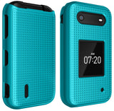 Grid Texture Hard Shell Case Cover for Nokia 2760 2780 Flip Phone (N139DL)