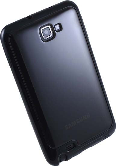 BLACK SMOKE AQUAFLEX TPU SKIN CASE COVER FOR SAMSUNG GALAXY NOTE 1st GEN