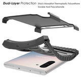 Rugged Tri-Shield Case Cover Kickstand Lanyard Strap for Samsung Galaxy Note 10