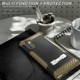 Rugged Tri-Shield Case Cover Kickstand Lanyard Strap for Samsung Galaxy Note 10