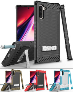 Rugged Tri-Shield Case Cover Kickstand Lanyard Strap for Samsung Galaxy Note 10